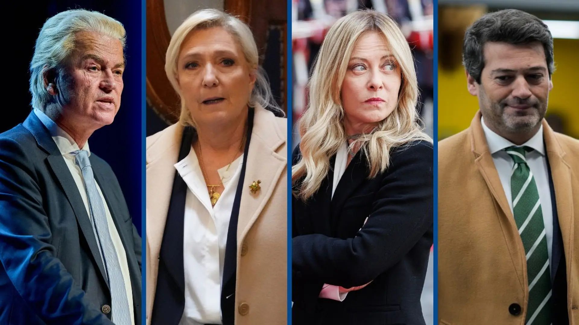 Wilders, Le Pen, Meloni, VenturaArchivo