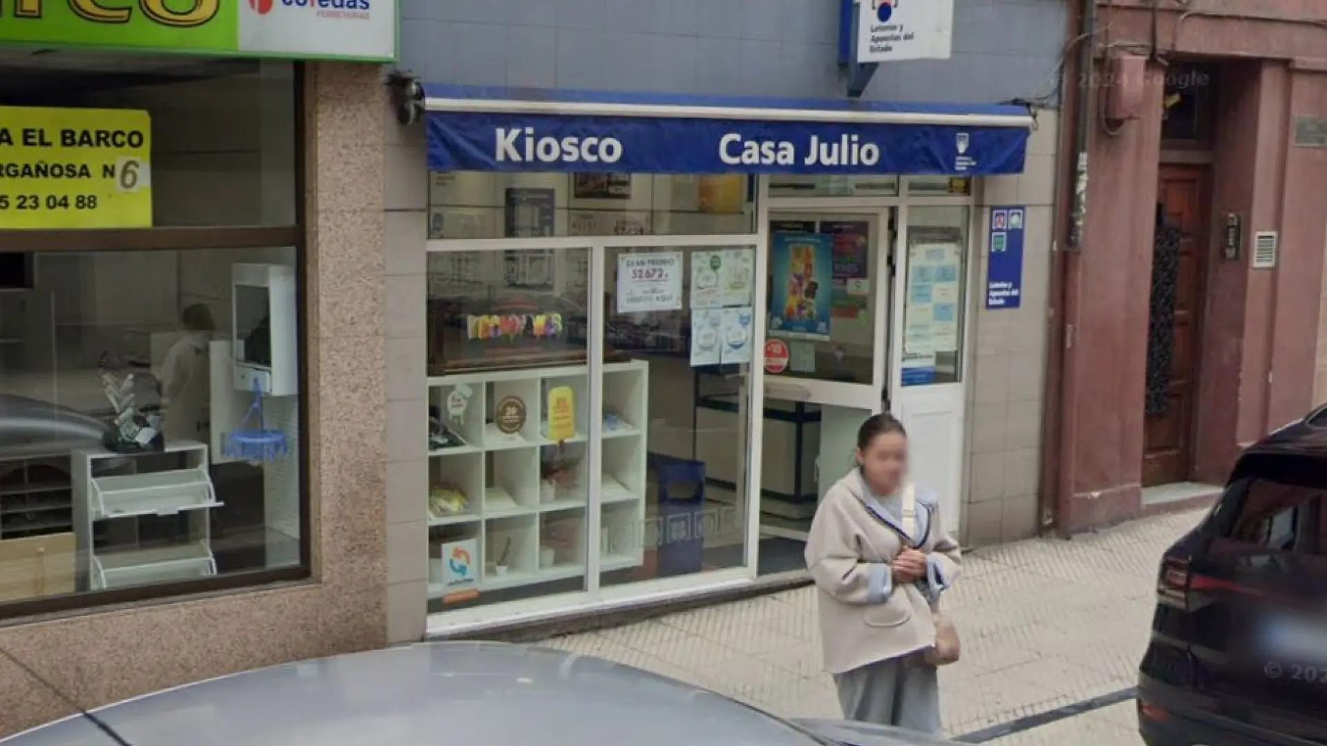 Depacho receptor de loterías en Oviedo.GOOGLE STREET VIEW