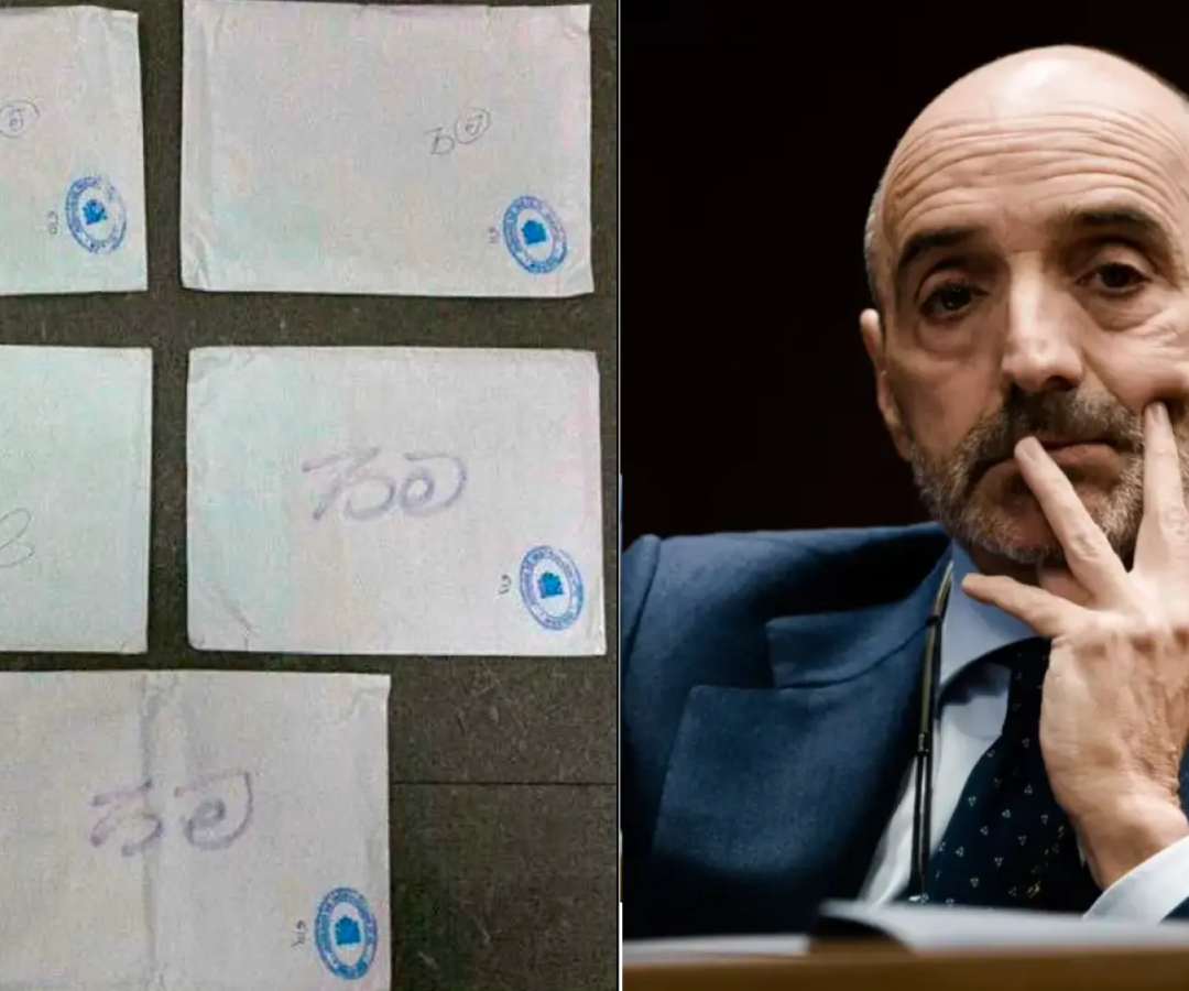 Sobres con dinero hallados en el domicilio de Julio Martínez Martínez, amigo de Zapatero.20M