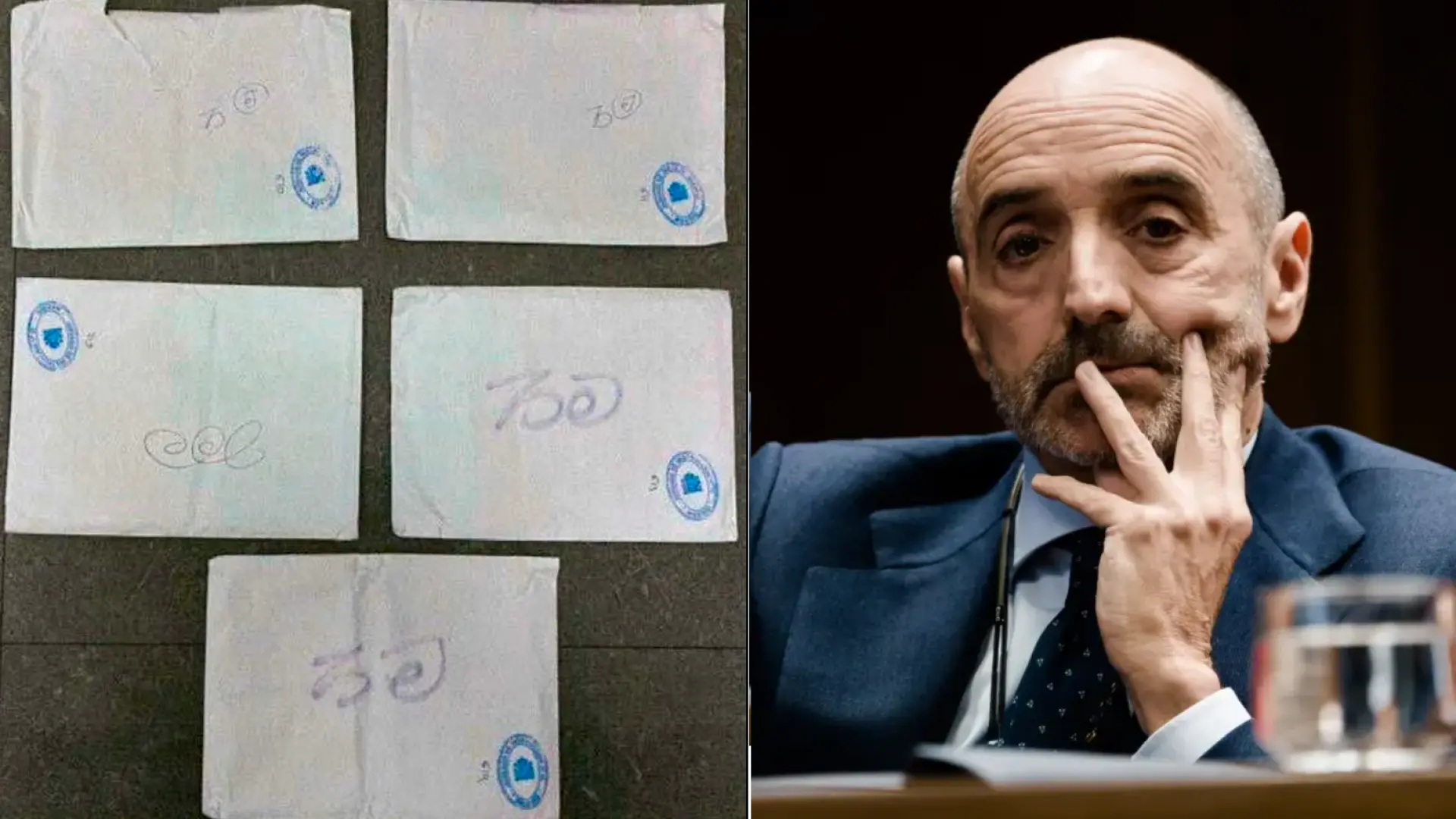 Sobres con dinero hallados en el domicilio de Julio Martínez Martínez, amigo de Zapatero.20M