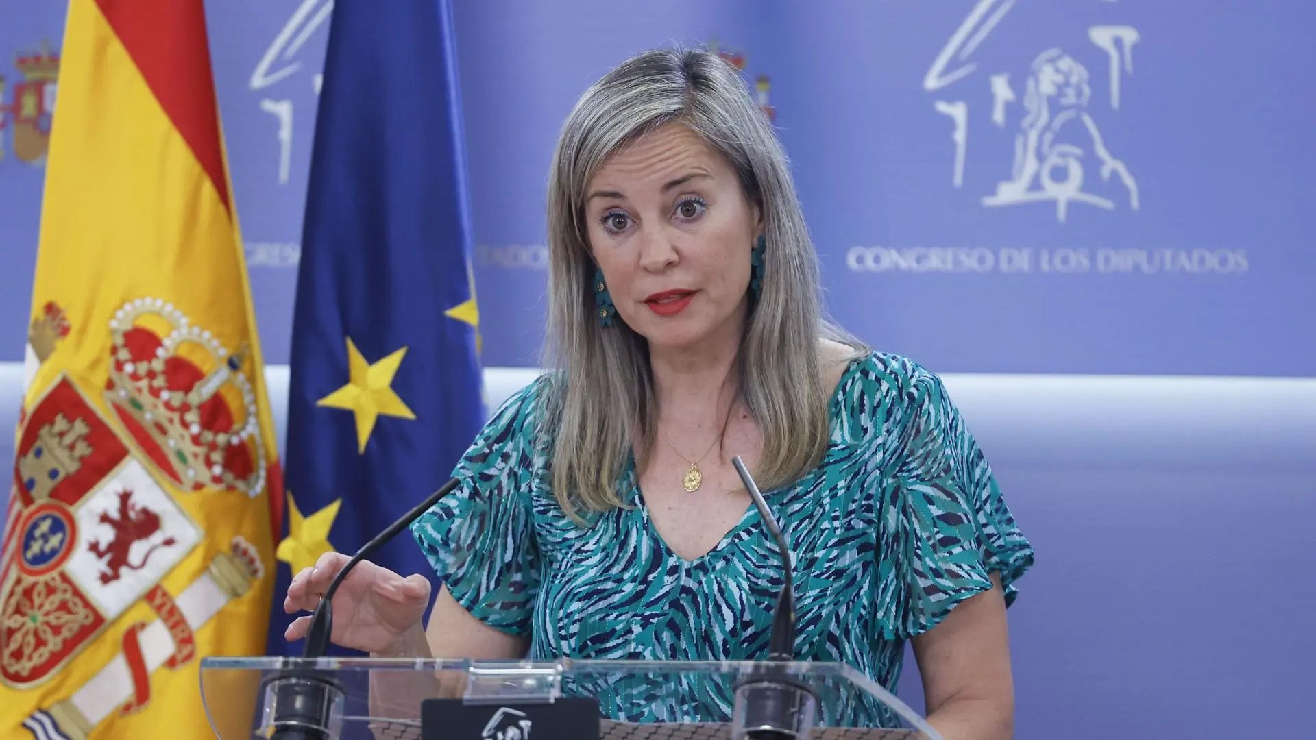 La portavoz de Sumar, Verónica Martínez.EFE