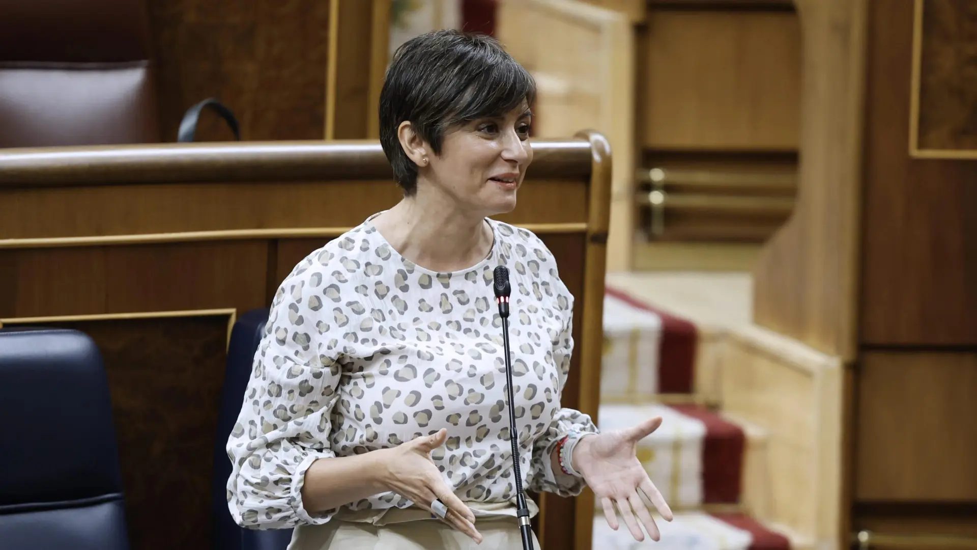 La ministra de Vivienda y Agenda Urbana, Isabel Rodríguez, en el Congreso.EFE