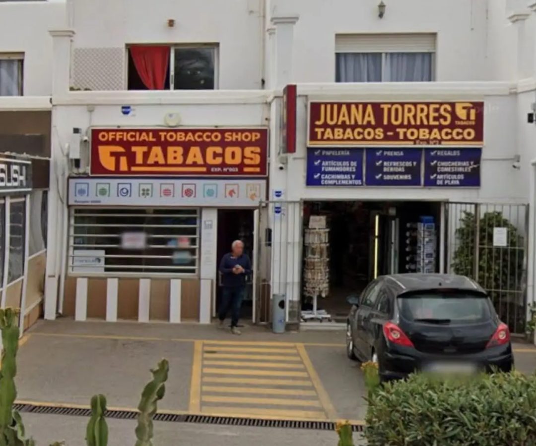 Despacho receptor de loterías de Mojácar, Almería.GOOGLE STREET VIEW