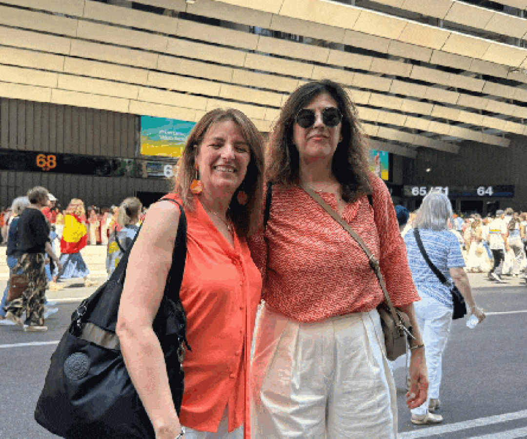 Asistentes al evento del Papa en el Bernabéu.20minutos