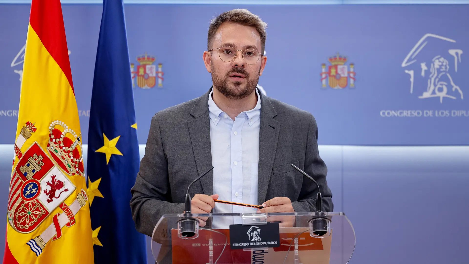 El portavoz adjunto de Sumar y diputado de Compromís, Alberto Ibañez.EFE