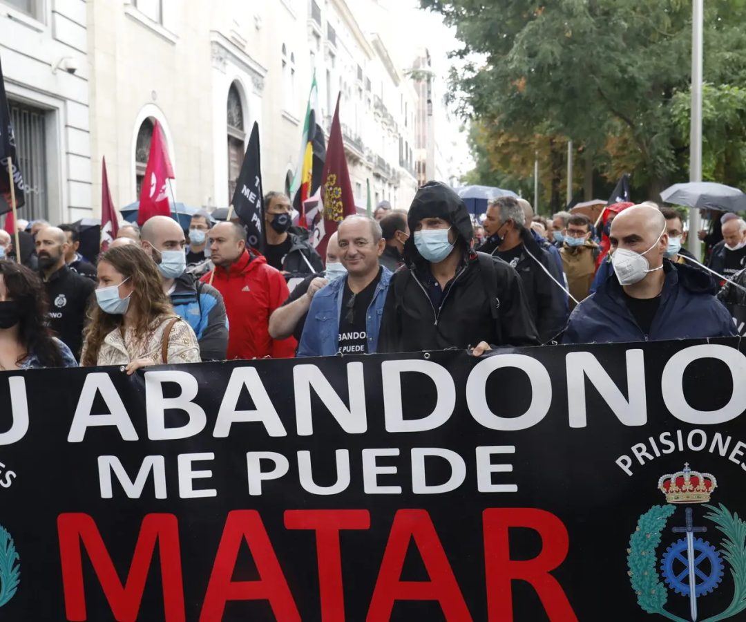 Manifestación de funcionarios de prisiones.ARCHIVO