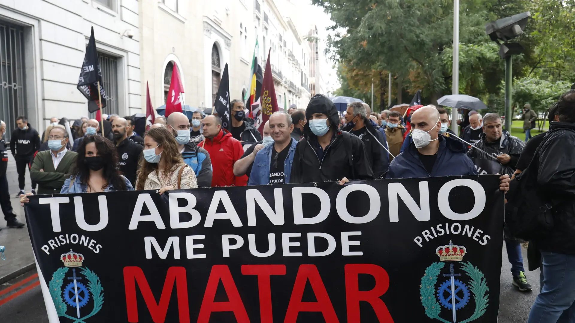 Manifestación de funcionarios de prisiones.ARCHIVO