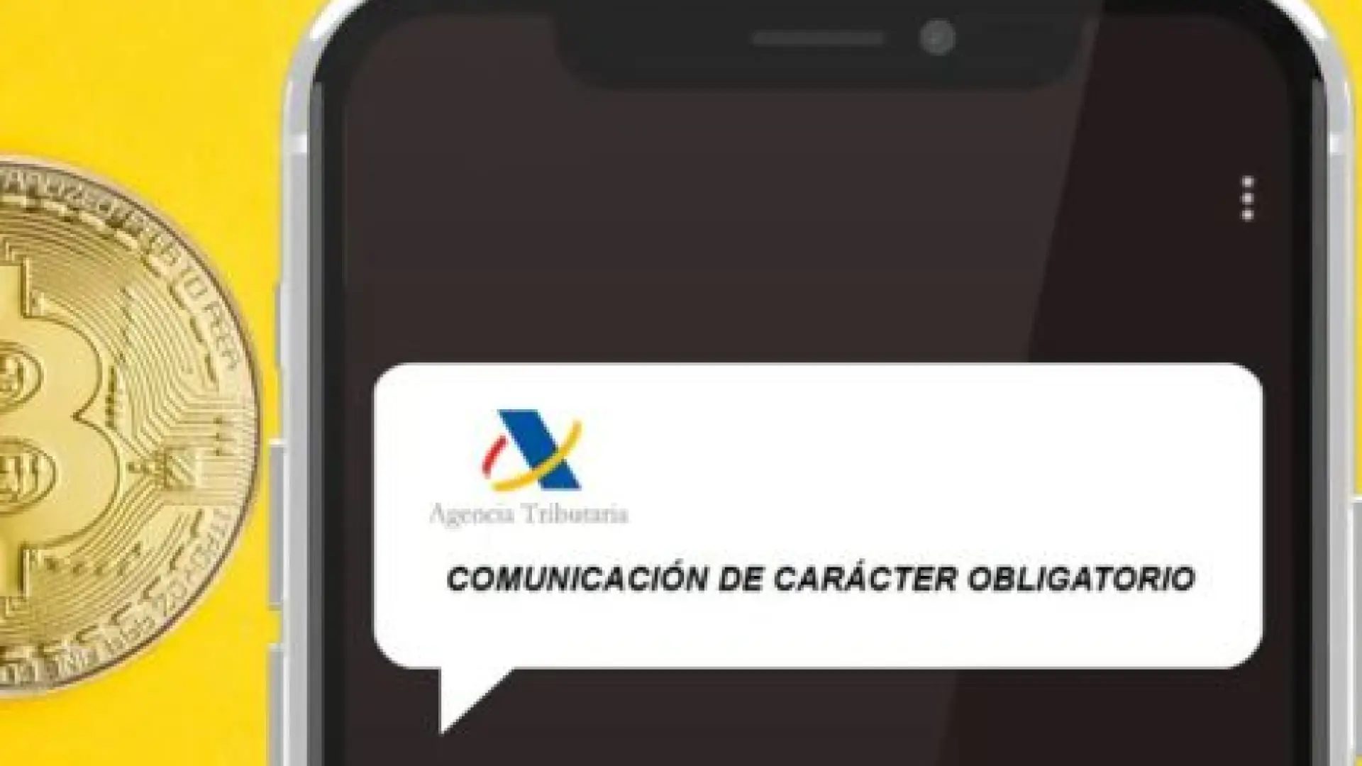 El correo de la Agencia Tributaria que pide un pago con criptomonedas por "regularización tributaria internacional".MALDITA