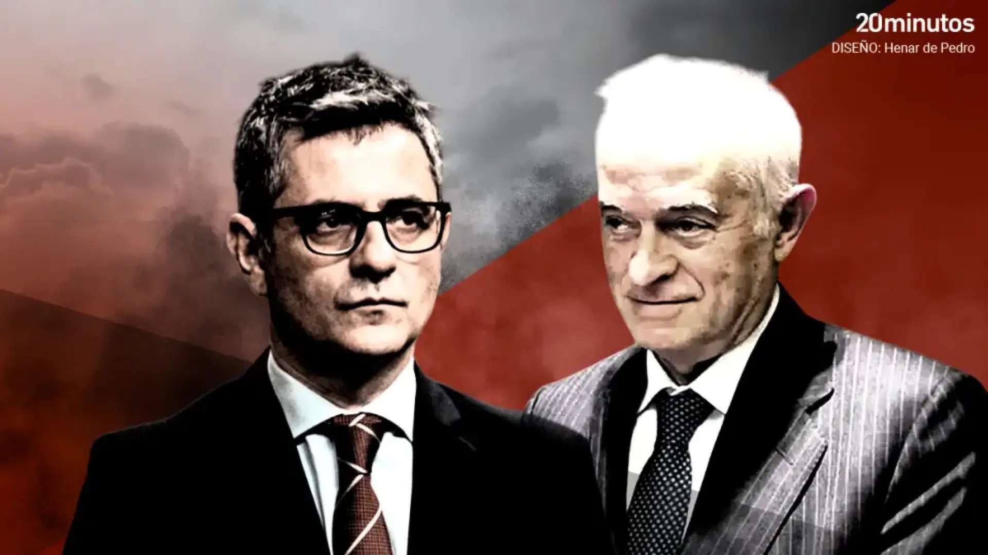 El ministro Félix Bolaños y el juez Juan Carlos Peinado.