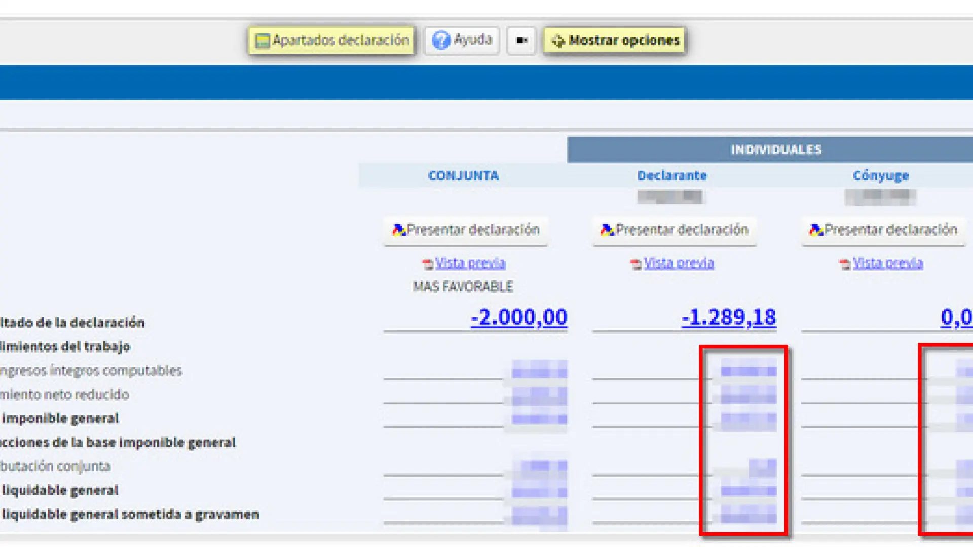Captura de Renta Web OpenAGENCIA TRIBUTARIA
