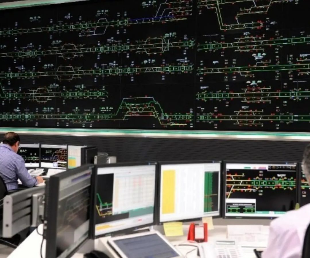 Centro de regulación y control del tráfico ferroviario de ADIF.ADIF