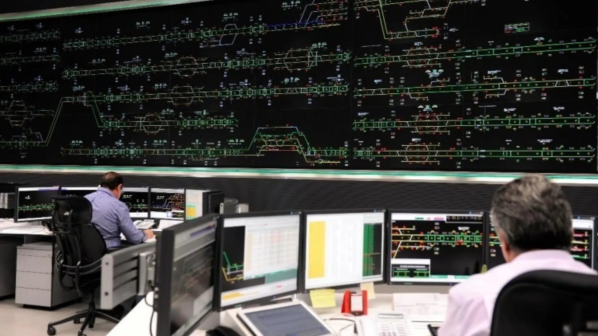 Centro de regulación y control del tráfico ferroviario de ADIF.ADIF
