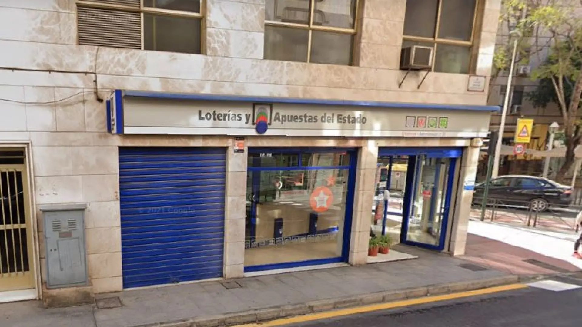 Administración de Loterías de Elche, Alicante.GOOGLE STREET VIEW