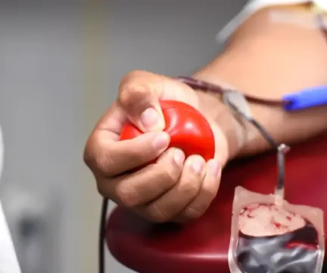 Donación de sangre, en una foto de archivo
