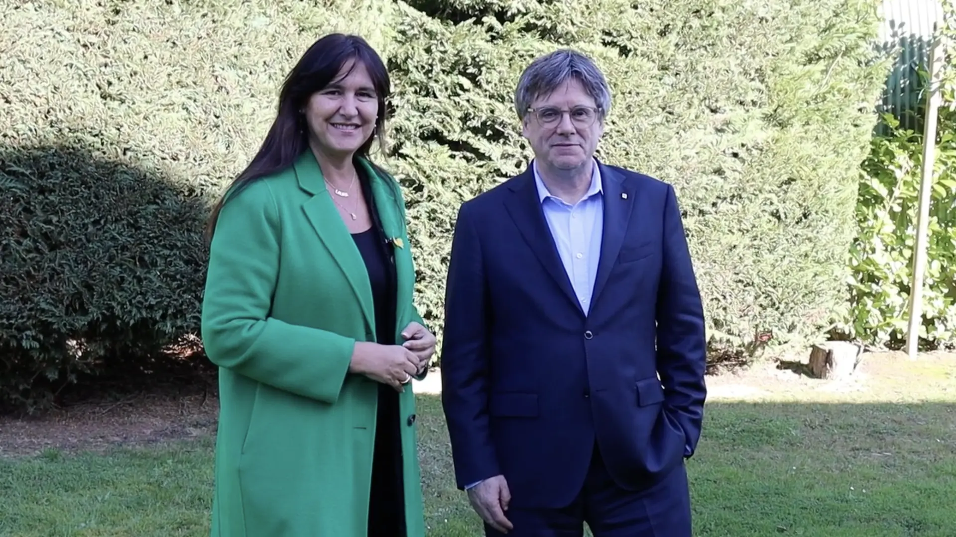 Puigdemont y Borràs en Waterloo.JUNTS