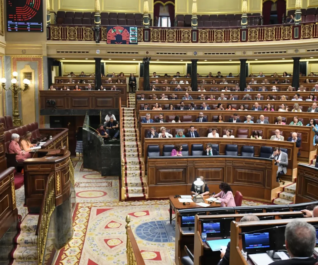 Vista general del hemiciclo durante una a sesión plenaria en el Congreso de los Diputados.EP