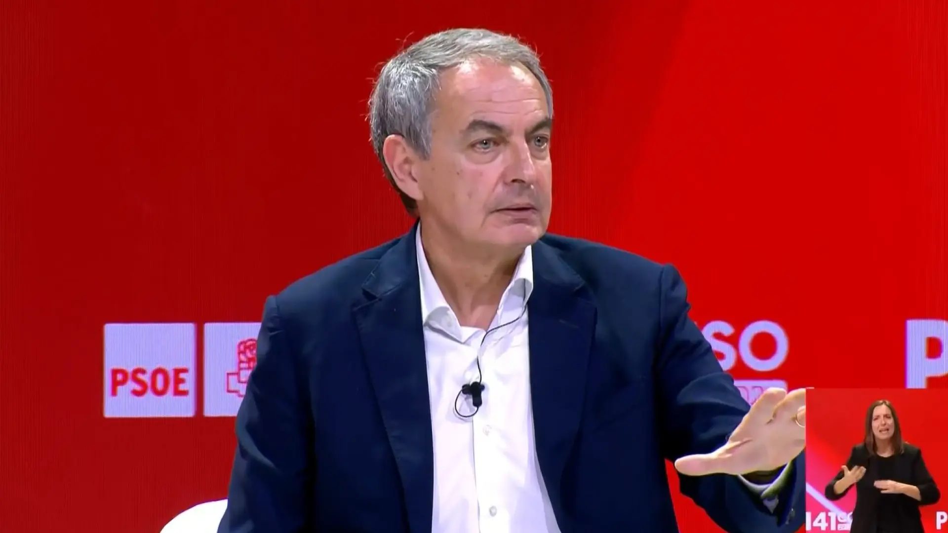 El expresidente José Luis Rodríguez Zapatero.PSOE